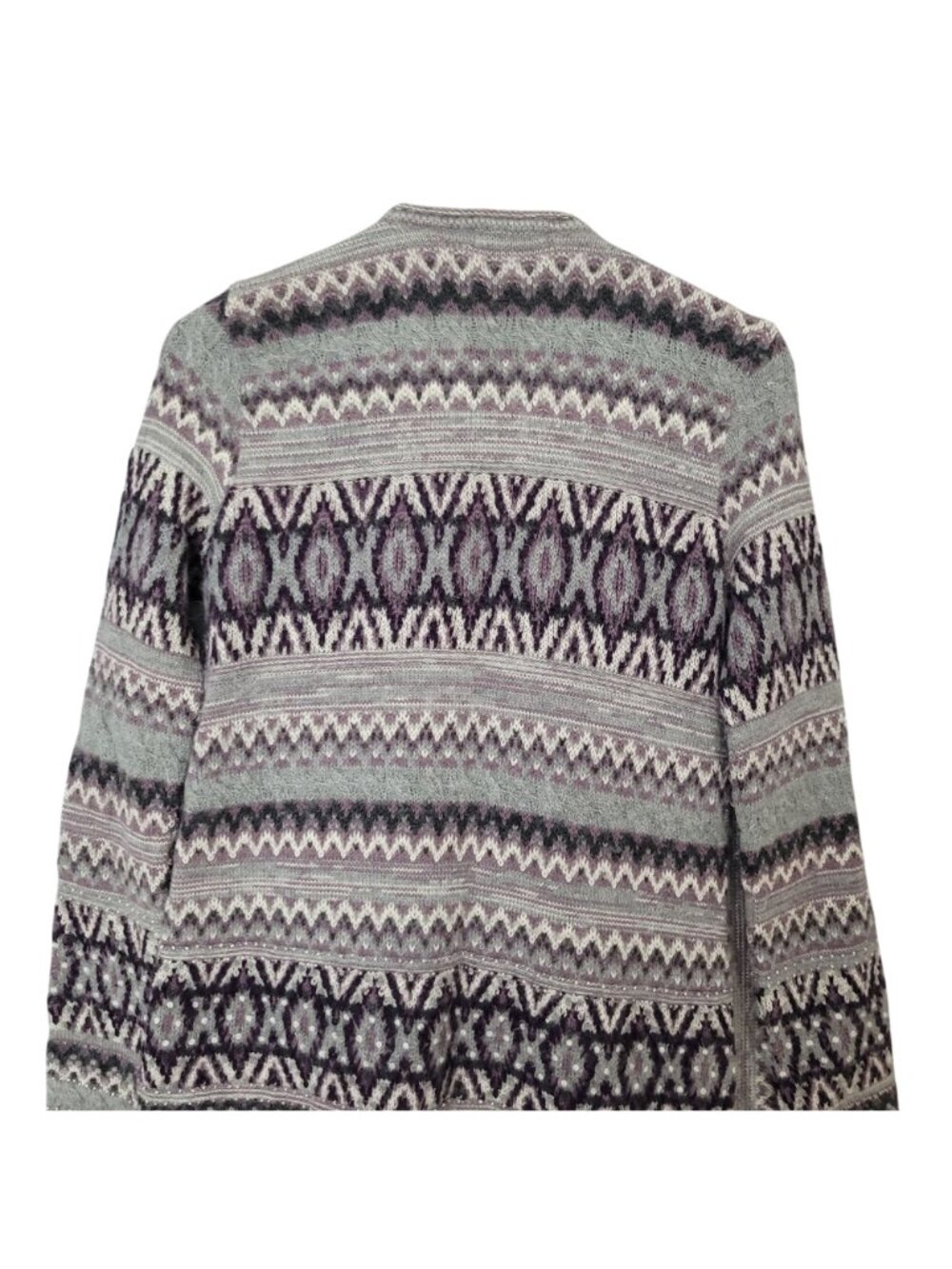 Calypso St. Barth Baby Alpaca Knit Cardigan Sweater Womens Size S Purple Gray - Picture 5 of 9
